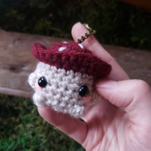 Load image into Gallery viewer, Crochet Mushroom Folk Keychain
