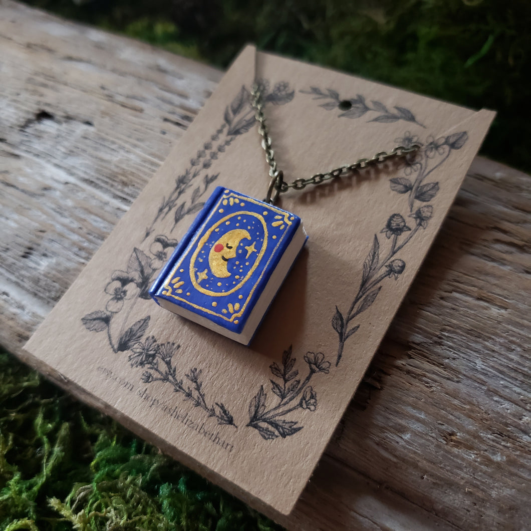 Handmade Celestial Tome Pendant