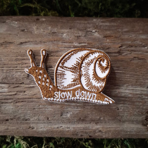 "Slow Down" Snail Patch