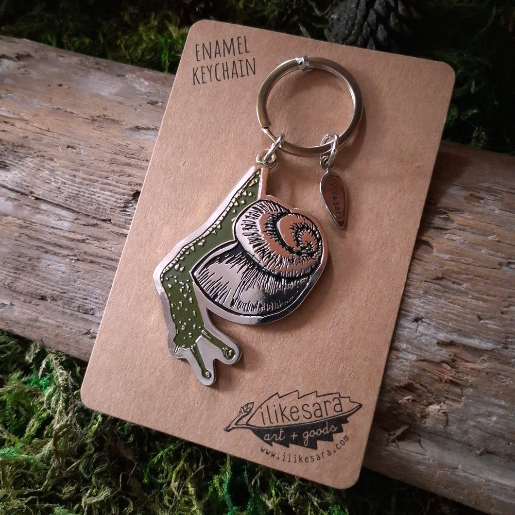 Snail Metal Keychain