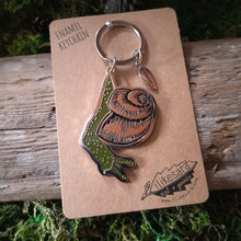 Load image into Gallery viewer, Snail Metal Keychain
