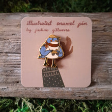 Load image into Gallery viewer, Bird Watcher Enamel Pin
