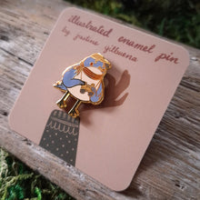 Load image into Gallery viewer, Bird Watcher Enamel Pin
