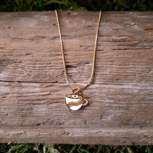 Daisy Latte Charm Necklace