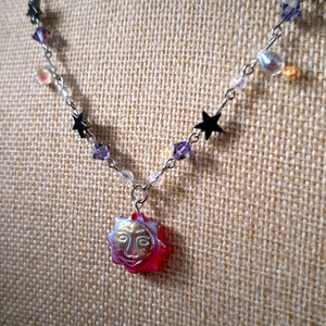 Celestial Sun Charm Necklace