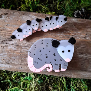 Possum Family Hairclip Set