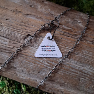 Rainbow Moonstone Mountain Range Necklace