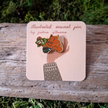 Load image into Gallery viewer, Coffee Cat Enamel Pin
