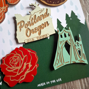 Awesome Portland Magnets (set of 5)