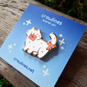 Love Letter Cat Enamel Pin