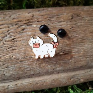 Love Letter Cat Enamel Pin