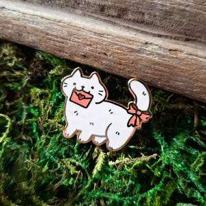 Love Letter Cat Enamel Pin