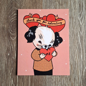 "Tolerating Me" Greeting Card