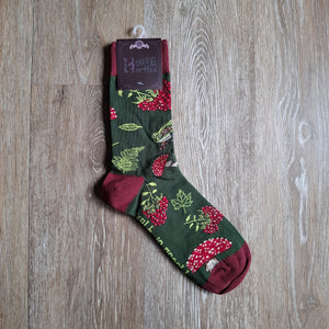 Forest Dweller Frog & Mushroom Socks