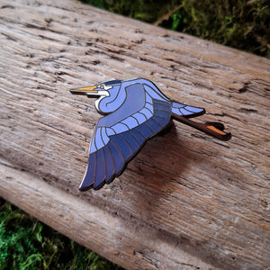 Great Blue Heron Enamel Pin