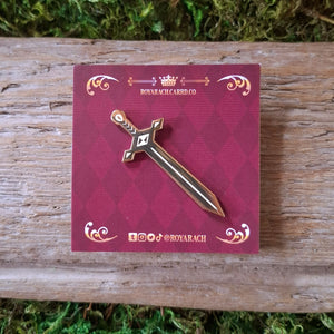 Golden Sword Enamel Pin