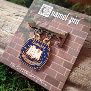 Bookshop Sign Large Enamel Pin