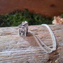 Load image into Gallery viewer, Vintage Silver Box Locket Necklace
