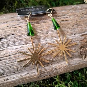 Emerald Twinkle Earrings