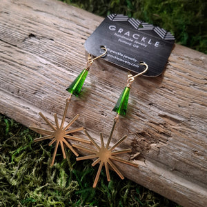 Emerald Twinkle Earrings