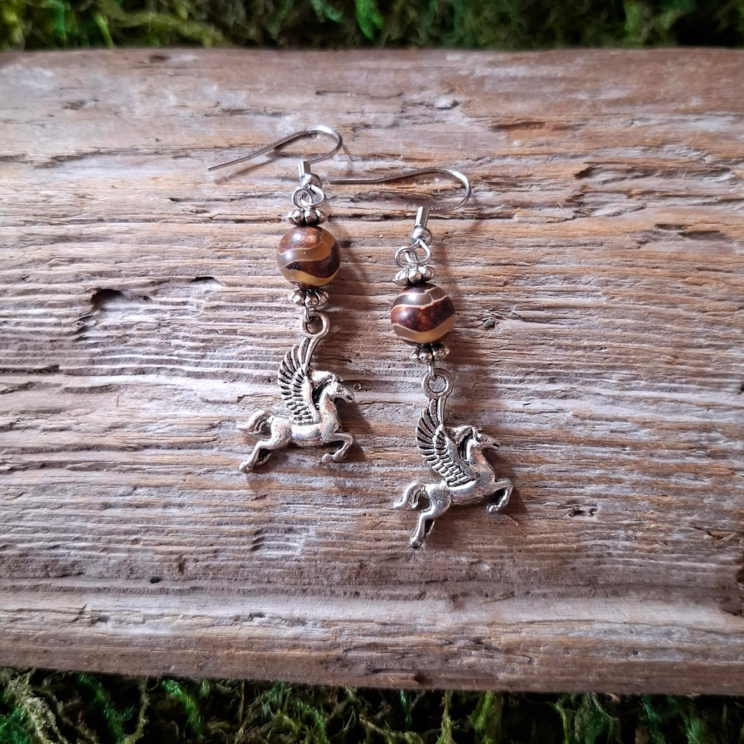 Pegasus Beaded Earrings