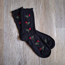 Load image into Gallery viewer, Hearts and Roses Socks
