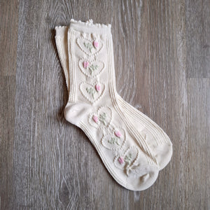 Hearts and Roses Socks