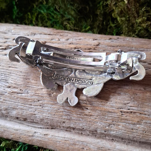 Elvish Pewter Hair Barrette