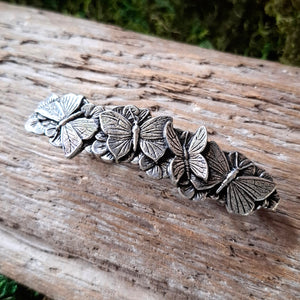 Butterfly Pewter Hair Barrette