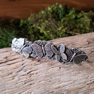 Butterfly Pewter Hair Barrette