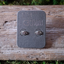 Load image into Gallery viewer, Sterling Silver Lidded Eye Studs
