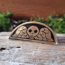 Load image into Gallery viewer, Death&#39;s Head Enamel Pin

