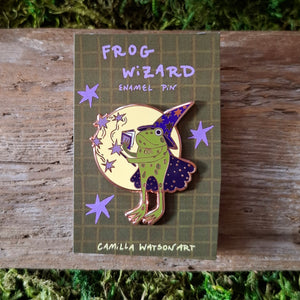 Frog Wizard Enamel Pin