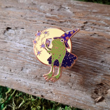 Load image into Gallery viewer, Frog Wizard Enamel Pin
