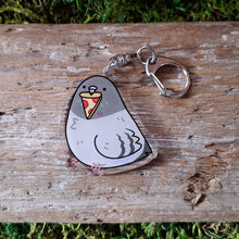 Load image into Gallery viewer, Pizza Pigeon Double-sided Keychain
