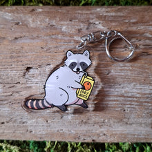Load image into Gallery viewer, Raccoon Double-sided Keychain
