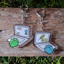 Load image into Gallery viewer, Computer Bug Double-sided Keychain
