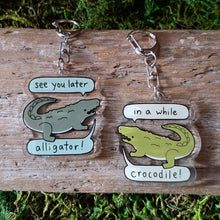 Load image into Gallery viewer, Alligator Crocodile Double-sided Keychain
