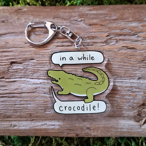 Alligator Crocodile Double-sided Keychain