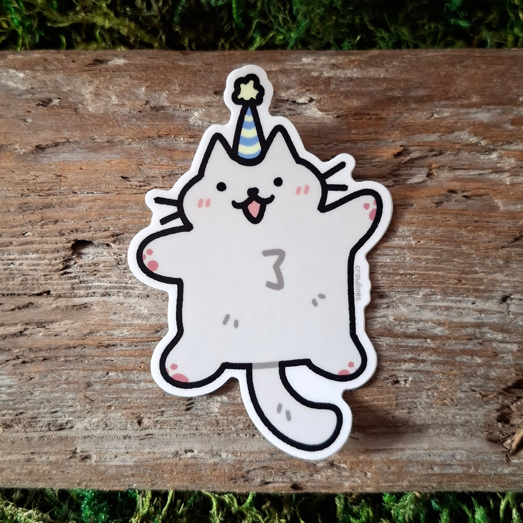Party Cat Sticker