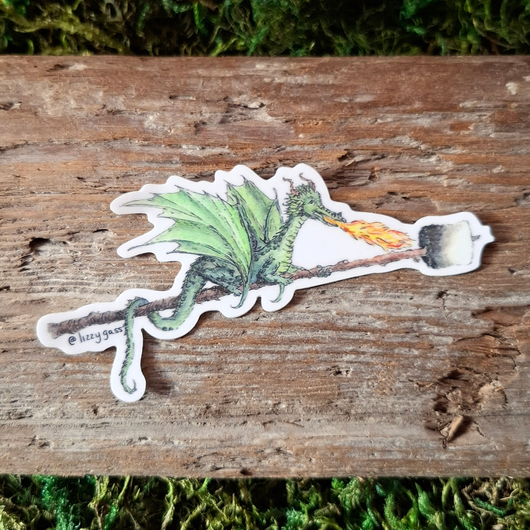 S'mores Dragon Vinyl Sticker