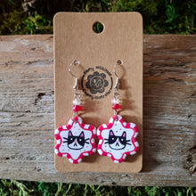 Load image into Gallery viewer, Handmade Tuxedo Cat Earrings
