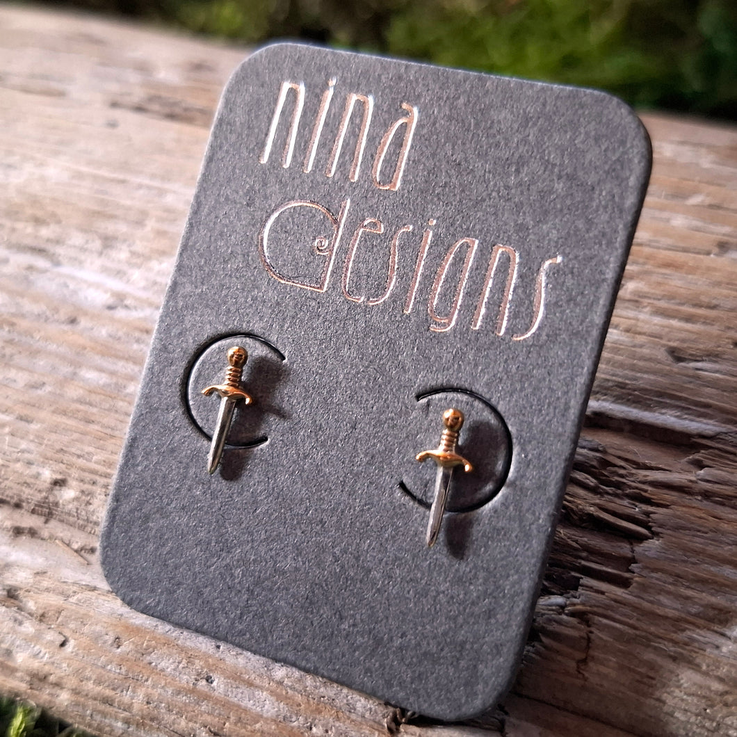 Sterling Silver Dagger Studs