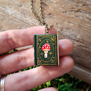 Handmade Mushroom Tome Pendant