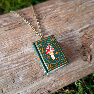 Handmade Mushroom Tome Pendant