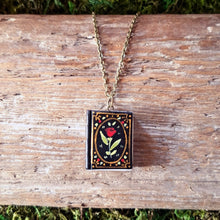 Load image into Gallery viewer, Handmade Rose Tome Pendant
