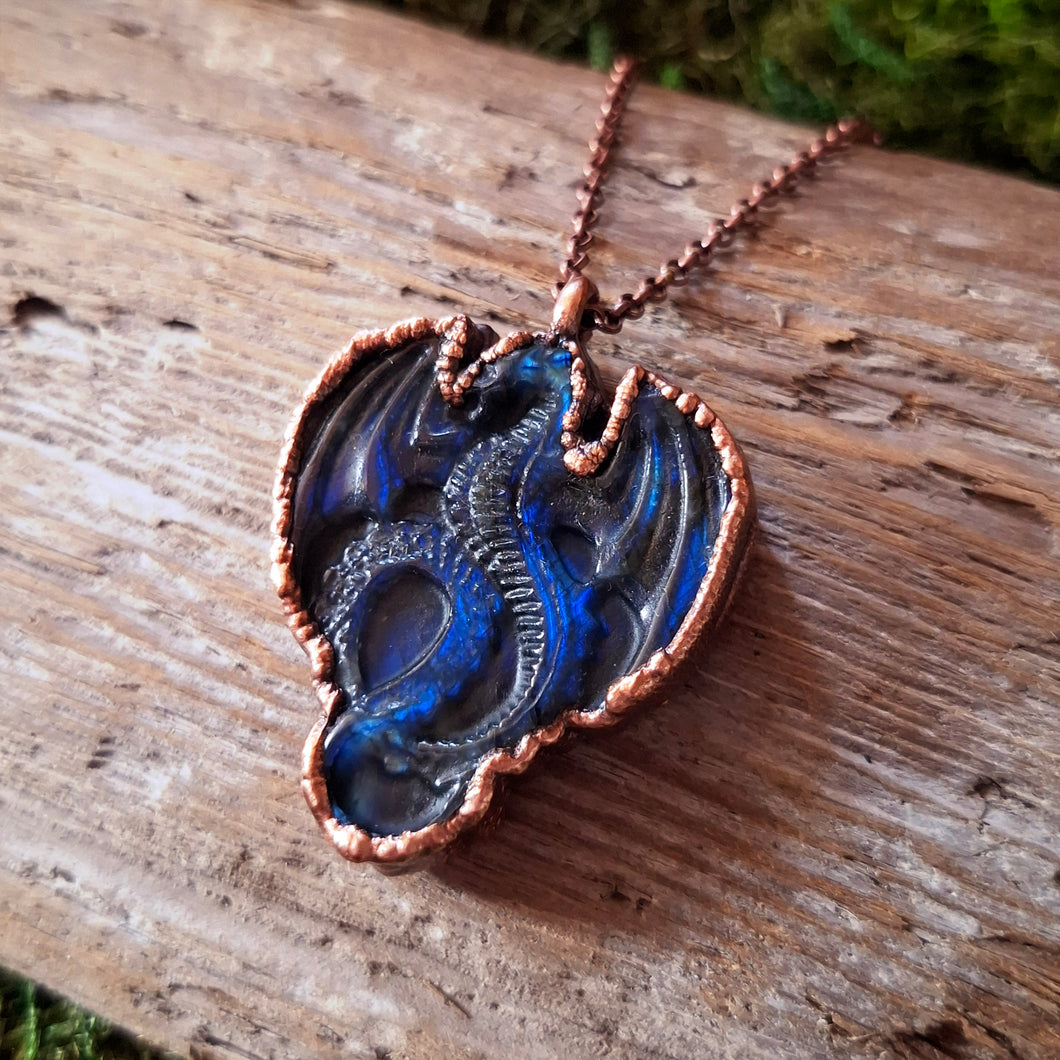 Labradorite Dragon Necklace