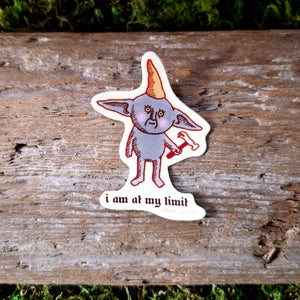 "at my limit" Imp Vinyl Sticker