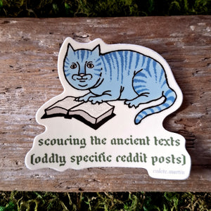 "the ancient texts" Vinyl Sticker