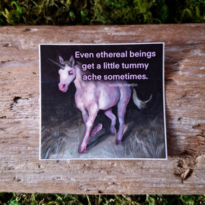 "Ethereal Tummy Ache" Vinyl Sticker
